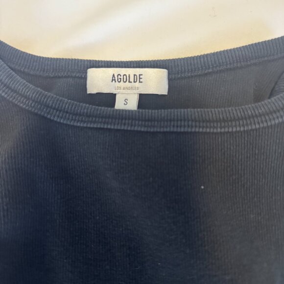 Agolde Rayne Black Tank Top Size Small - Picture 7 of 10